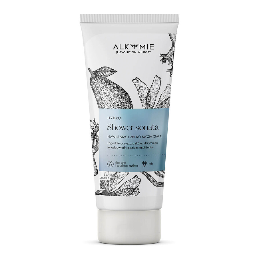 Alkmie Hydro Shower Sonata, moisturizing body shower gel, 200 ml