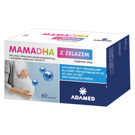 MamaDHA with iron, 60 capsules