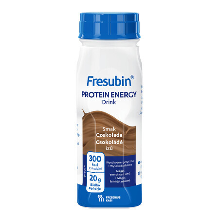 Fresubin Protein Energy Drink, préparation nutritionnelle, goût chocolat, 4 x 200 ml