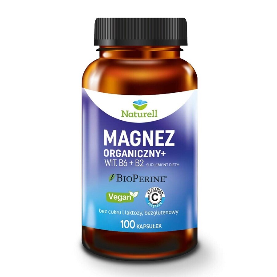 Naturell Organic Magnesium+, 100 gélules