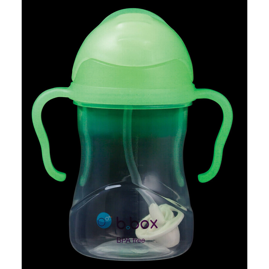 B.Box Glow in the Dark, glow-in-the-dark flesje met rietje, vanaf 6 maanden, 240 ml