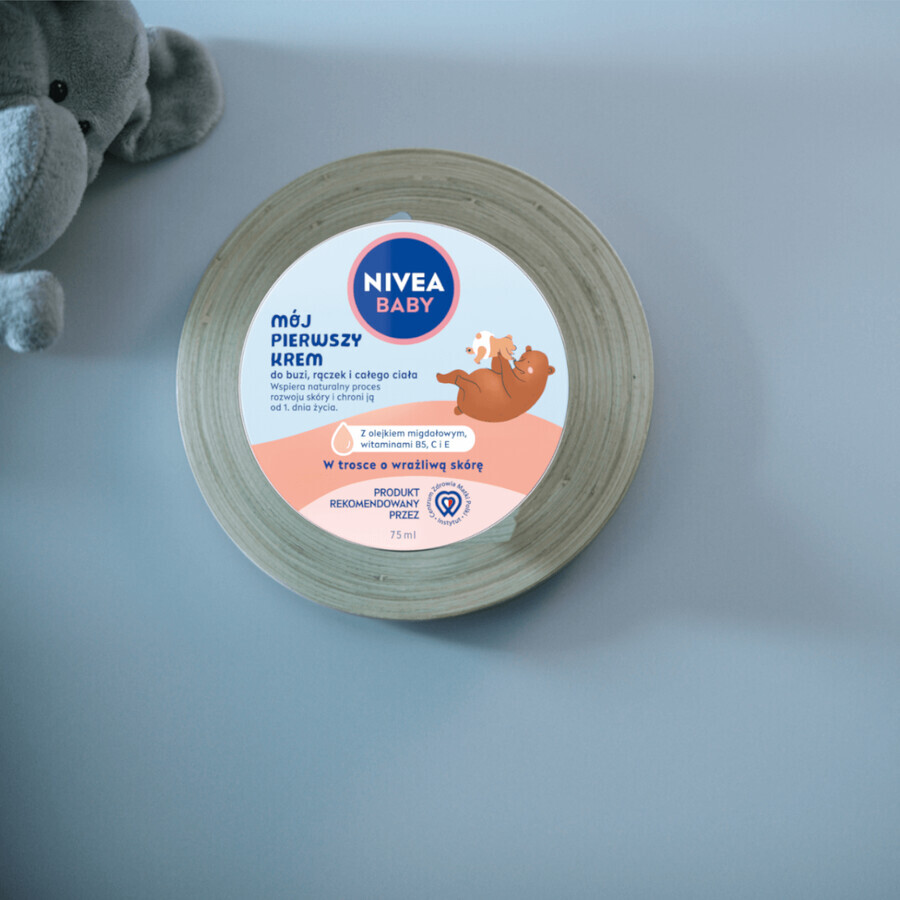 Nivea Baby My first cream, pour le visage, les mains et le corps, dès 1 jour de vie, 75 ml