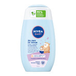 Nivea Baby, gel de curățare 2 în 1 pentru corp și păr înainte de culcare, din prima zi, 200 ml