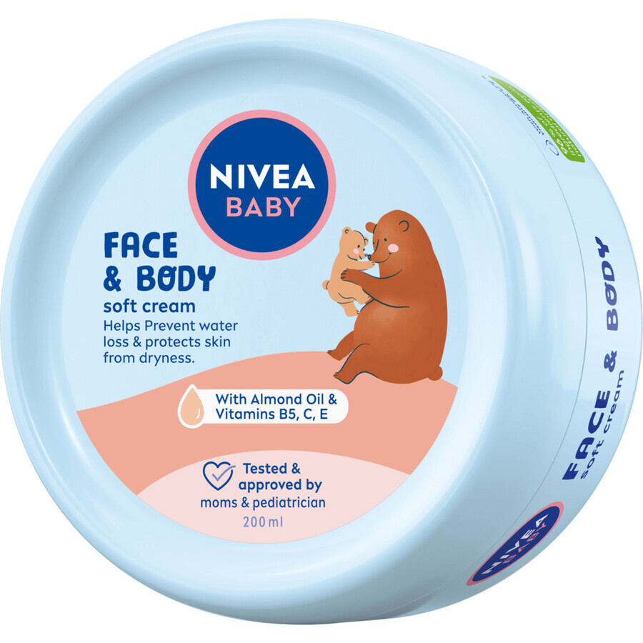 Nivea Baby, Gesichts- und Körperpflegecreme, ab Tag 1, 200 ml