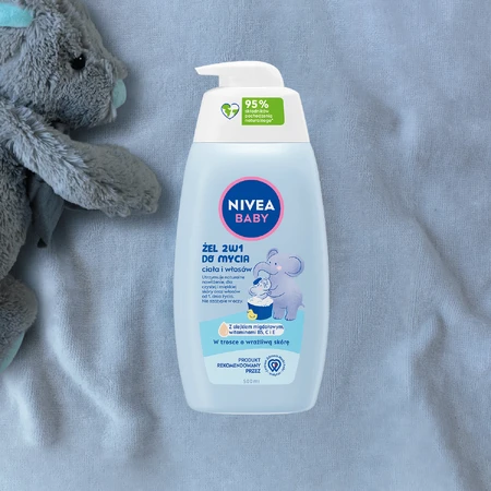 Nivea Baby, 2-in-1 reinigingsgel voor lichaam en haar, vanaf dag 1, 500 ml