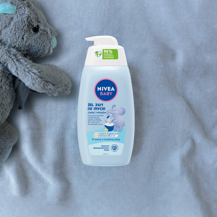 Nivea Baby, lotion lavante, bain doux, dès le premier jour, 450 ml