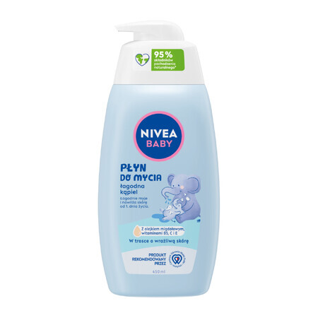 Nivea Baby, lotion lavante, bain doux, dès le premier jour, 450 ml