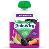 BoboVita Mousse in a Tube, Pear with Beetroot and Prune, After 6 Months, 80g