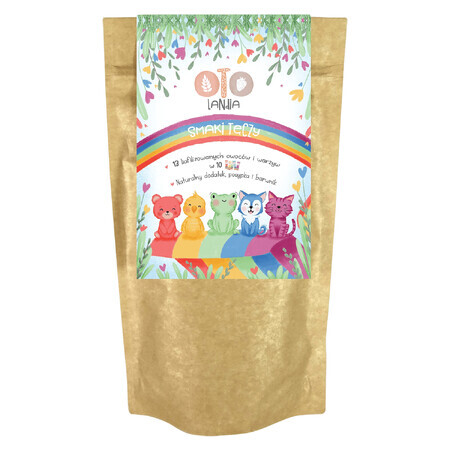 OtoLandia OTO Smaken van de Regenboog, gevriesdroogd fruit in sachets, 10 x 2 g