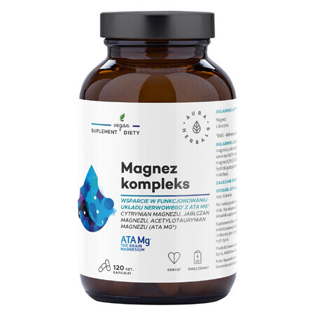 Aura Herbals Magnesium Complex ATA Mg, 120 capsule