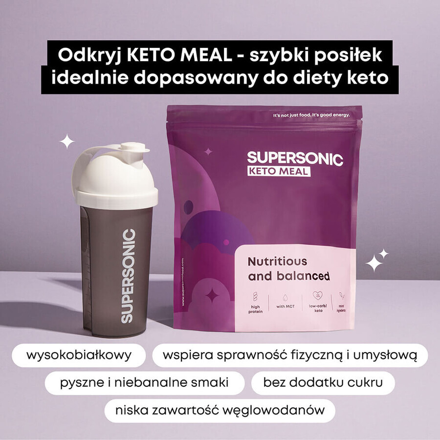 Supersonic Keto Maaltijd, smaak bosvruchten met limoen, 80 g