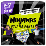 Pampers Ninjamas Pajama pants, diapers for boys, 8-12 years, 27-43 kg, 9 pcs