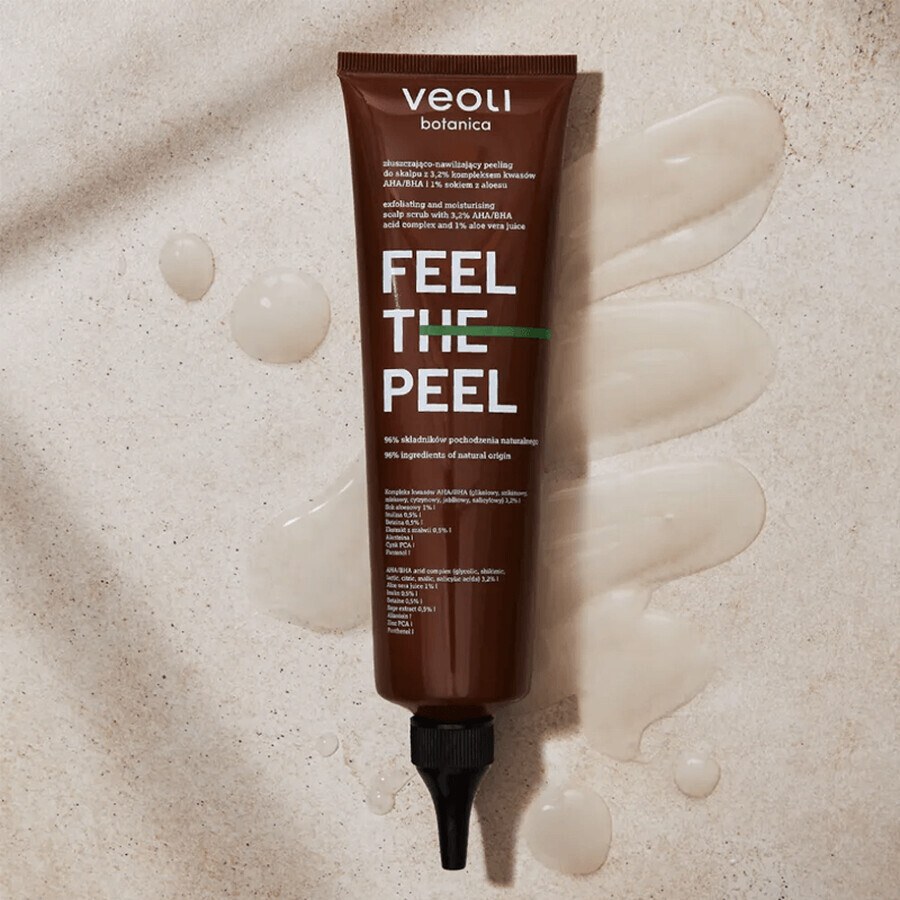 Veoli Botanica Feel The Peel, exfoliating and moisturizing scalp scrub, 150 ml