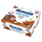 Humana Milk Minis Dessert, chocoladepudding, na 10 maanden, 4 x 100 g