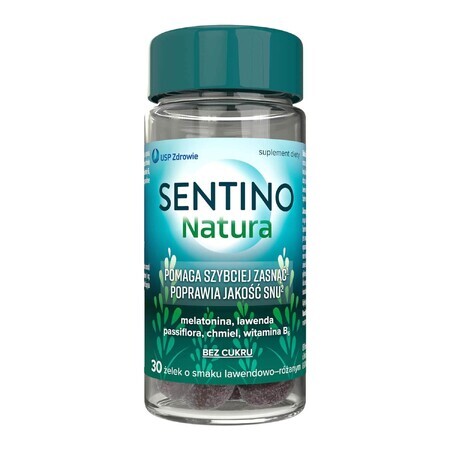 Sentino Natura, jellies, lavender and rose flavor, 30 pieces