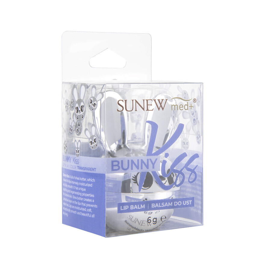 SunewMed+ Bunny Kiss, balsamo per labbra, fragola, 6 g