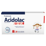 Acidolac Junior set, voor kinderen vanaf 3 jaar, aardbeiensmaak, 3 x 20 teddybeertabletten