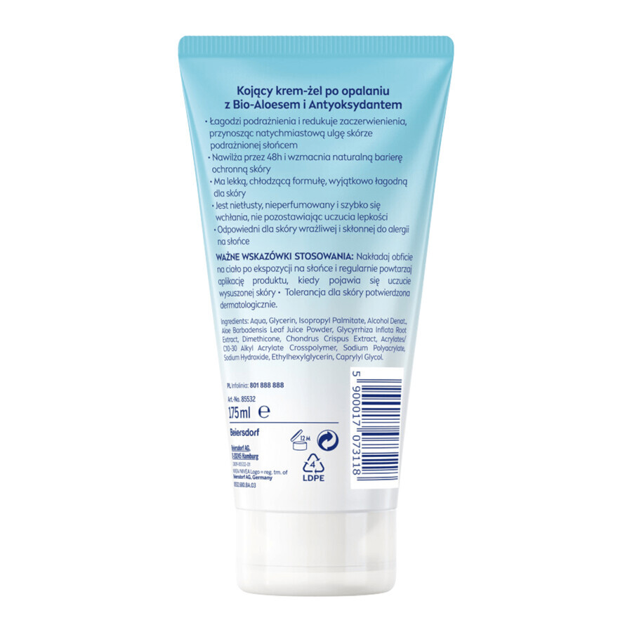 Nivea Sun Sensitive SOS, verzachtende aftersuncrème-gel, 175 ml