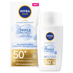 Nivea Sun Tripple Protect, gezichtsvloeistof, SPF 50+, 40 ml