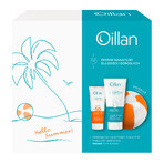 Set Oillan Sun, Beschermende emulsie voor gezicht en lichaam, SPF 50, 100 ml + hydraterende dermocrème, vanaf dag 1, 200 ml gratis