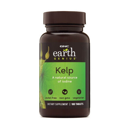 Earth Genius Kelp (004102), 180 tablets, Gnc