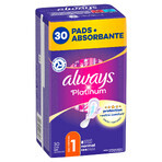 Always Platinum, șervețele sanitare cu aripi, mărimea 1, Normal, 30 buc