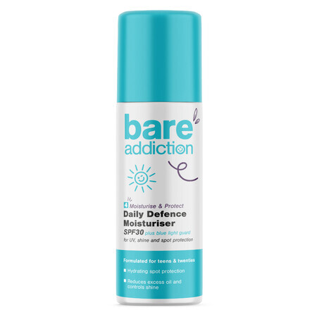 Bare Addiction Daily Defense Moisturise, day moisturizer, SPF 30, 50 ml