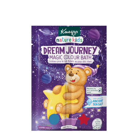 Kneipp Nature Kids Dream Journey, magisch tweekleurig badzout voor kinderen, lavendel, 2 x 20 g