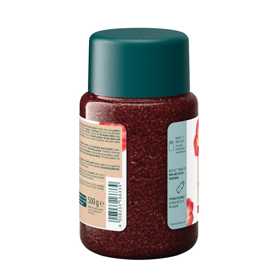 Kneipp Rug Comfort, mineraalzout badkristallen, zwarte klauw, 500 g