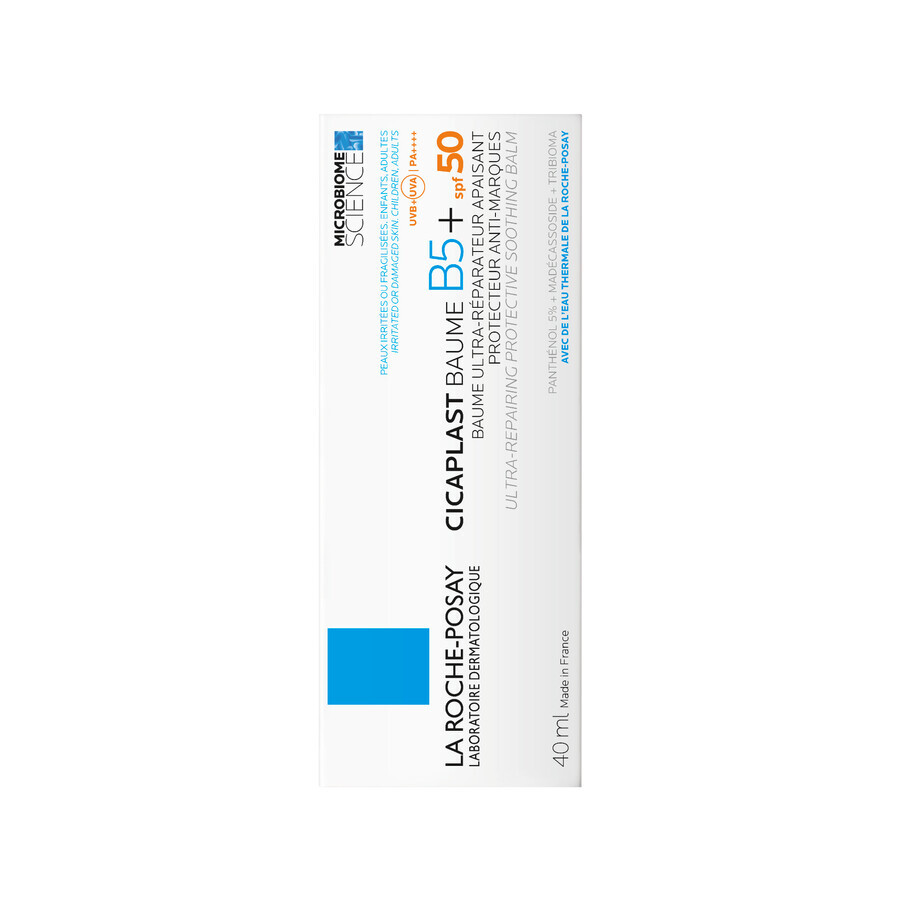 La Roche-Posay Cicaplast Balm B5+, soothing regenerating balm for face and body, SPF 50, 40 ml