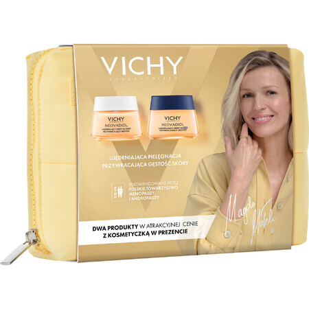 Set Vichy Neovadiol Peri-Menopause, straffende Tagescreme zur Wiederherstellung der Dichte, 50 ml + Nachtcreme, 50 ml + Kosmetiktasche gratis