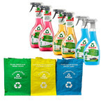 Frosch Set Descaling Solution 2 x 500ml + Detergent 2 x 500ml + Kitchen Detergent 2 x 500ml + Recycling Bags 3 Free