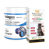 Noble Health Collageen + Glucosamine en Vitamine C Set, 100 g + Klasse A CollaVegan, 60 capsules