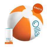 Oillan Sun, beschermende roll-on voor gezicht en lichaam, SPF 50, 50 ml + gratis strandbal