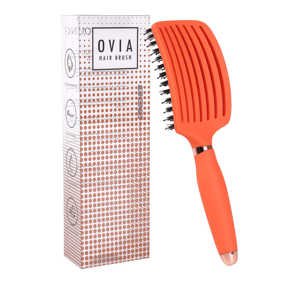 Sister Young, brosse à cheveux en poils naturels, Ovia Apricot, 1 pièce