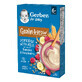 Gerber Grain &amp;amp; Grow Haver en Tarwe pap, banaan, framboos, melk, zonder toegevoegde suiker, na 6 maanden, 200 g