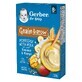 Gerber Grain &amp;amp; Grow Haver en Tarwe pap, banaan, mango, melk, zonder toegevoegde suiker, na 8 maanden, 200 g