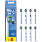 Oral-B Pro Precision Clean, puntas de recambio para cepillo eléctrico Clean Maximiser, 8 piezas