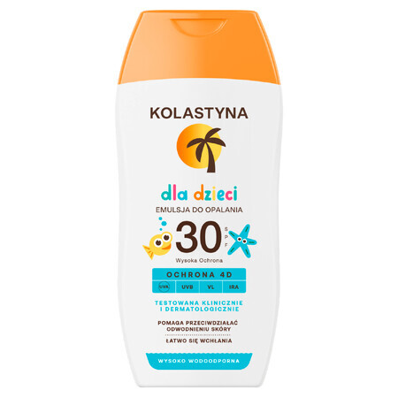 Kolastyna, emulsión solar para niños, FPS 30, 125 ml