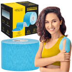 4Fizjo, kinesiotaping tape, blauw, 5 cm x 5 m