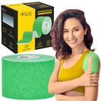 4Fizjo, kinesiotaping tape, green, 5 cm x 5 m