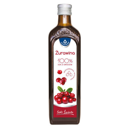 Oleofarm Juices of the World Cranberry, 100% fruit juice, 490 ml