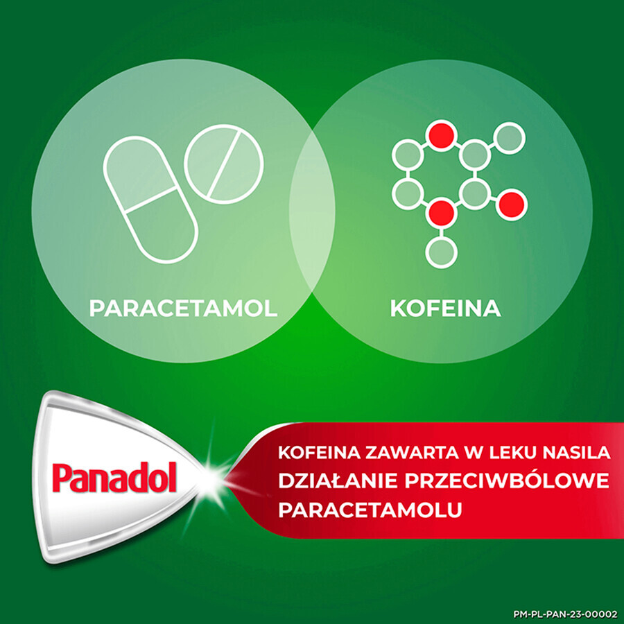 Panadol Extra 500 mg + 65 mg, 24 film-coated tablets