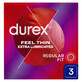 Durex Fetherlite Elite, condooms met meer glijmiddel, dunner, 3 stuks