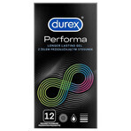 Durex Performa, condooms met verlengend glijmiddel, 12 stuks