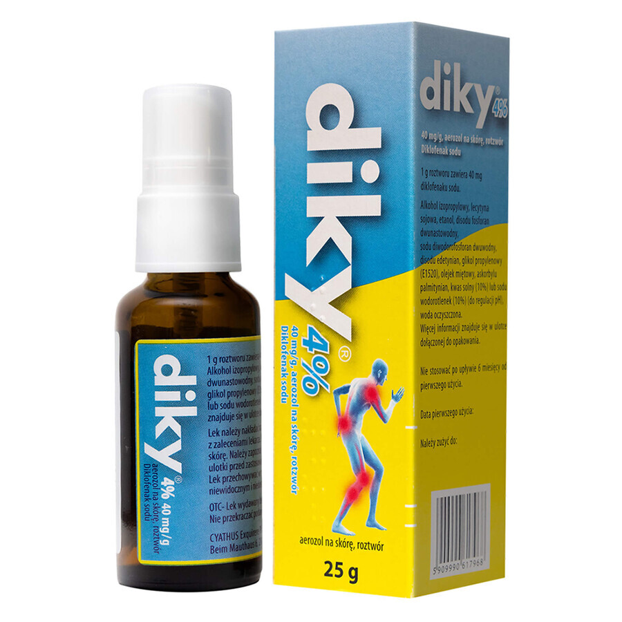 Diky 4%, huidspray, 25 g