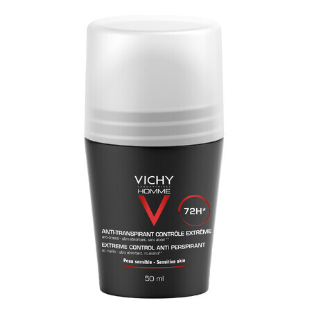 Vichy Homme, antitranspiratiemiddel voor mannen, 72 uur bescherming, 50 ml