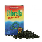 Chlorella, geperste alg, 500 tabletten