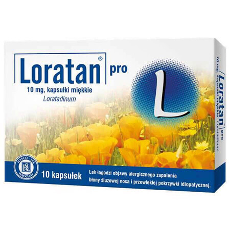 Loratan Pro 10 mg, 10 capsules