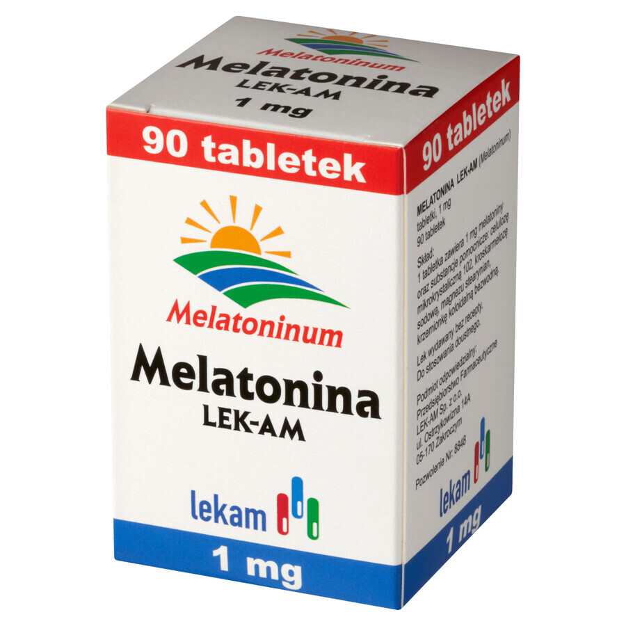 Melatonina LEK-AM 1 mg, 90 comprimidos